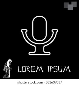 microphone line icon