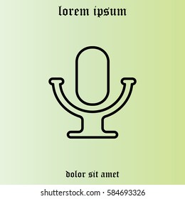 microphone line icon
