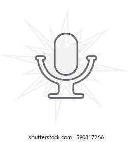 microphone line icon