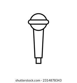 Mikrofon-Zeilensymbol, Logo, Vektorgrafik