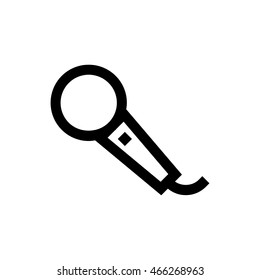 Microphone line icon. Pixel perfect fully editable vector icon suitable for websites, info graphics and print media.