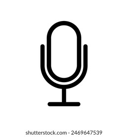 Microphone line icon vector sign