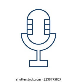 Mikrofon-Linie universellen Symbol ui ux Element Zeichen.