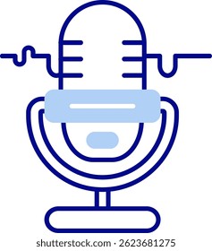 Microphone Line vector Icon Design