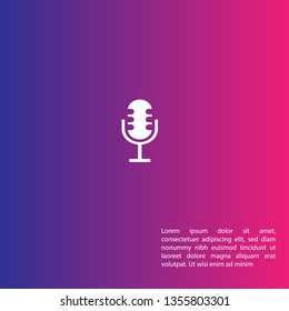 microphone logo concept. Designed for your web site design, logo, app, UI