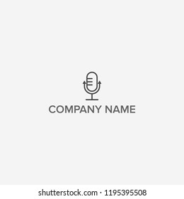 Microphone logo design