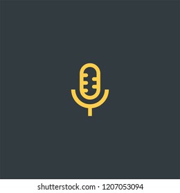 Microphone logo design 