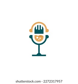 Microphone Logo Design for podcast