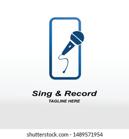 Microphone Logo Design Templates, microphone logo application