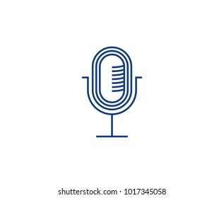 Microphone logo icon 