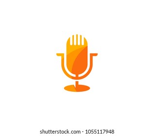 Microphone logo icon 
