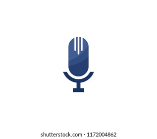 Microphone logo icon 