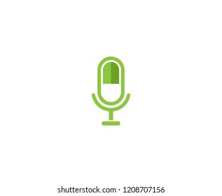Microphone logo icon 