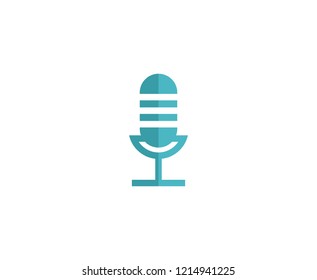 Microphone logo icon 