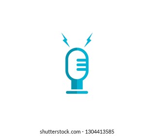 Microphone logo icon 