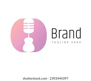 Microphone logo icon design template elements. Usable for Branding, Business and Technology Logos.
