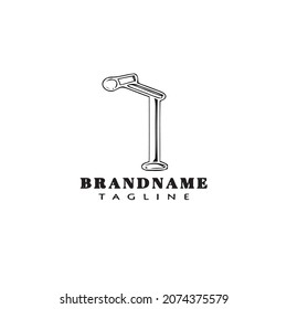 microphone logo icon template modern vector illustration