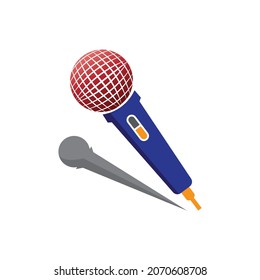 microphone logo illustration icon design vector