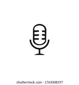logotipo de micrófono para grabar sonido