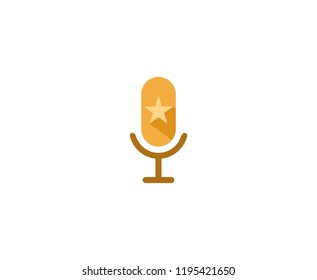 Microphone logo star 