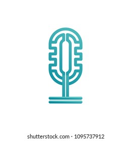 microphone logo template