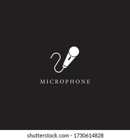 Microphone logo template vector icon design