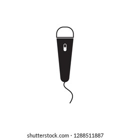 microphone logo vector, icon