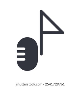 Microphone Logo Vector Icon Template Illustration