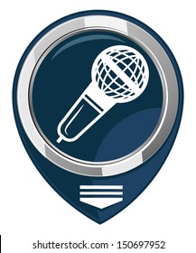 Microphone map pointer isolated