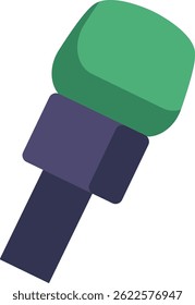 Microphone for media interview vector illustration