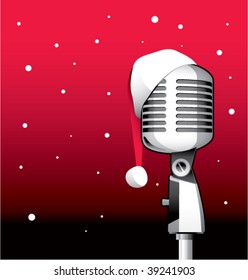 microphone metal on a white background