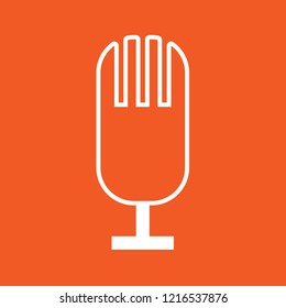 Microphone, mic, audio icon, stock vector illustration, EPS10.