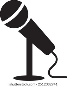 Micrófono Micrófono Audio Sing Icono de sonido Ilustración de símbolo