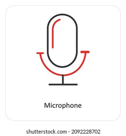 Concepto De Icono De Micrófono O