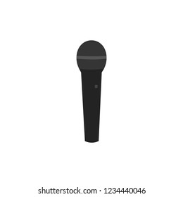 microphone or mic icon flat design vector