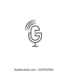 Mikrofon, Mikrofon, Logo-Design, Vektorgrafik