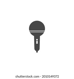 Microphone Mic Icon for Podcast Radio Broadcast for Entertainment Comedian or Sing Logo design inspiration