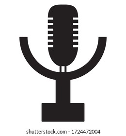 Microphone, mic icon. vector graphics