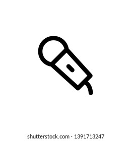 microphone, mic icon vector illustration