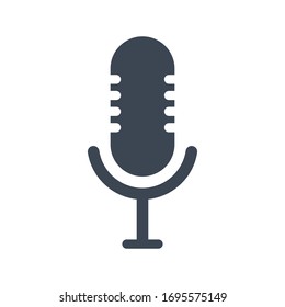 
Icono de micrófono de la ilustración vectorial.