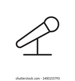 microphone, mic icon vector template 