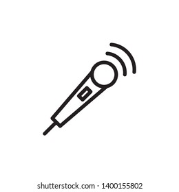 microphone, mic icon vector template 