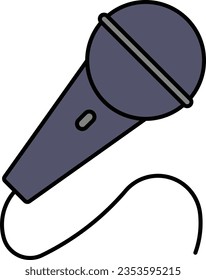 microphone mic karaoke record singer Outline