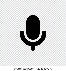 Microphone, mic, Record filled icon in transparent background, basic app and web UI bold line icon, EPS10