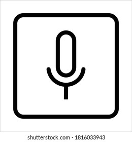 Mikrofon, Bild, Aufnahme, Sprachnachricht, Chat, Kommunikationszeichen, Schwarz-Weiß-Symbol
