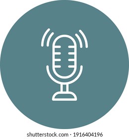 Microphone, Mic, Speaker, Loud Icon Vector Image. Can Be Used For Phone And Tablet. Suitable For Mobile Apps, Web Apps And Print Media.