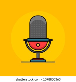 Microphone Mic Vector Illustration