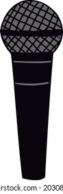MICROPHONE MIC VOCAL SINGER RAPPER INSTRUMENT VECTOR VOICE RECORD STAND UP