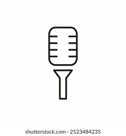 Image vectorielle de signe de l'icône microphone