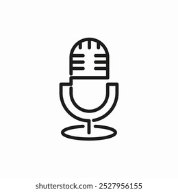 microphone mike icon sign vector